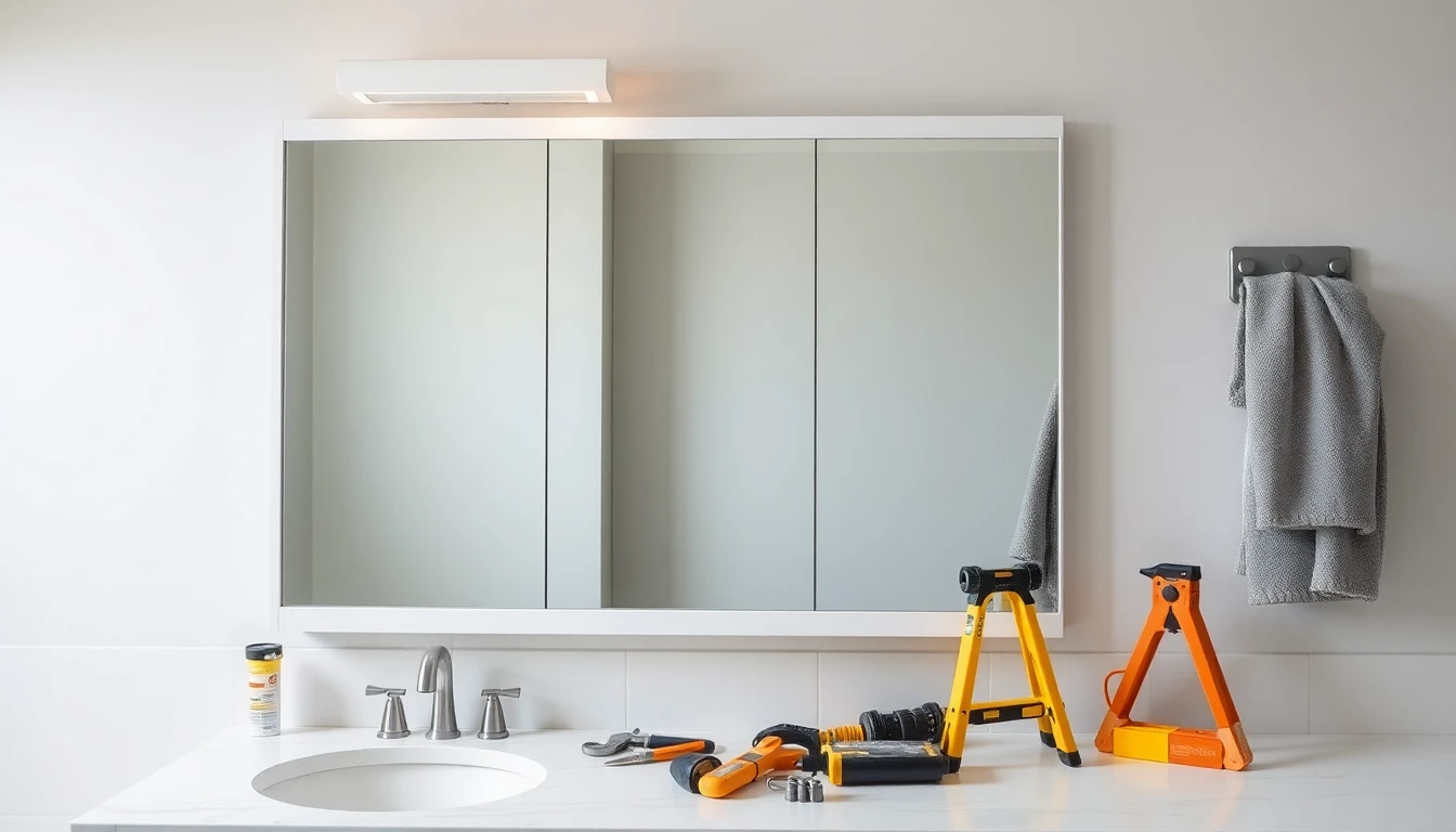 Mirror and Medicine Cabinet Installation