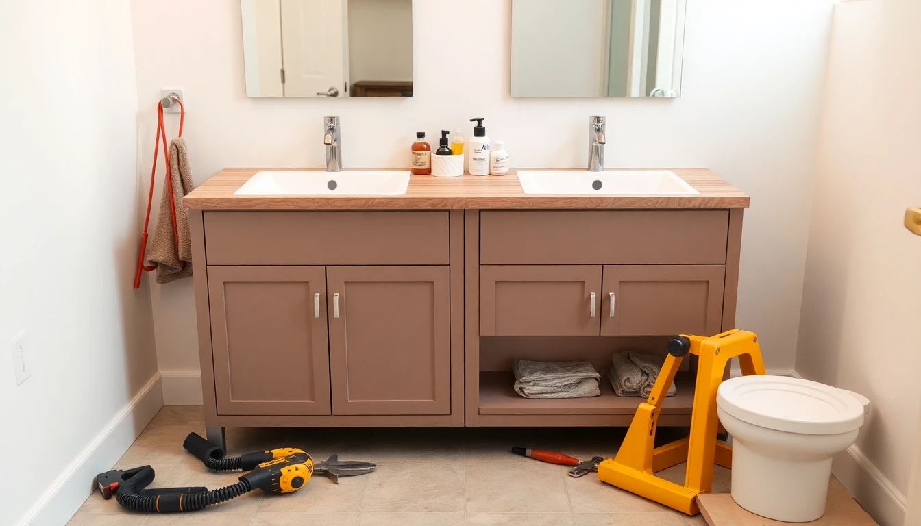 Custom Double Vanities & Sinks